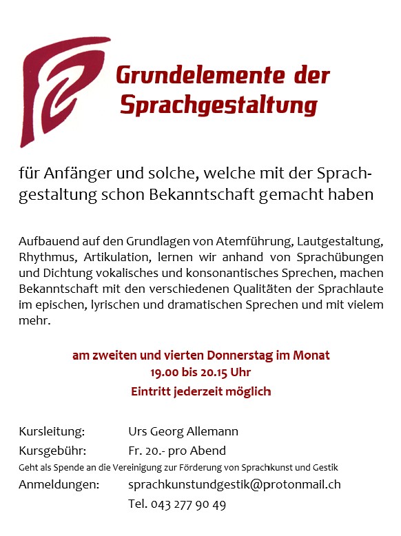 Grundelemente der Sprachgestaltung