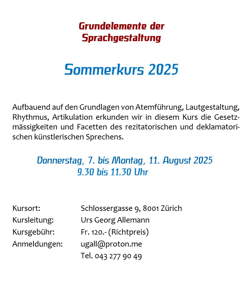 Sommerkurs 2025 1